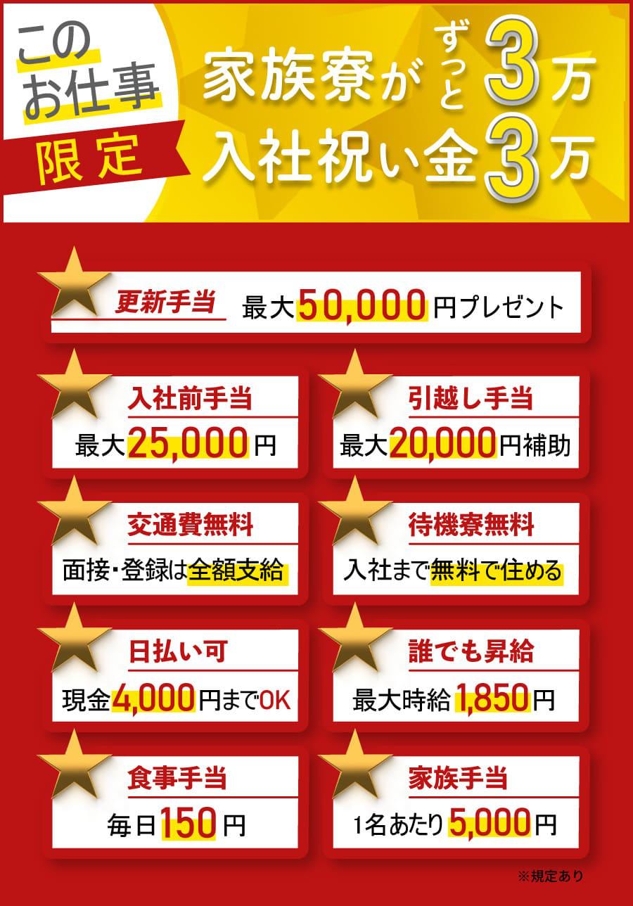 家族寮　特典