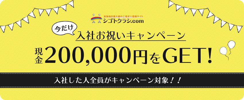 20万円プレゼントキャンペーン