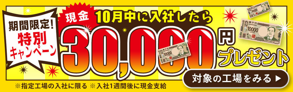 3万円キャンペーン