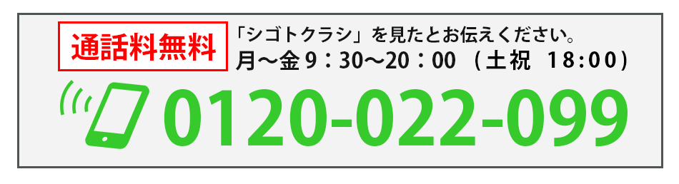 求人の電話ボタン