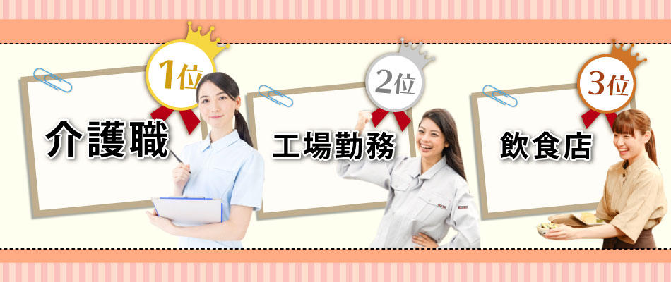 中卒の女性におすすめのお仕事ベスト3